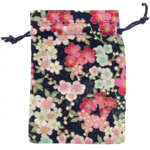 Sacchetto di iuta fiori 95x140 mm - Blu scuro - Rosa - Rosso