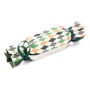 Scatola fai da te 13x6,5x5,5 cm - Bianco - Verde x1