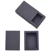 Scatola in carta kraft 9x6x4 cm - Nero x1