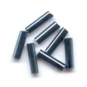 Tubi di perle Preciosa 6,5x2 mm Ematite x20g