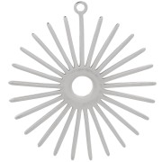 Pendente forma di sole da 29,5 mm - Acciaio inossidabile 304 x1