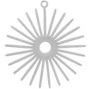 Pendente forma di sole da 29,5 mm - Acciaio inossidabile 304 x1