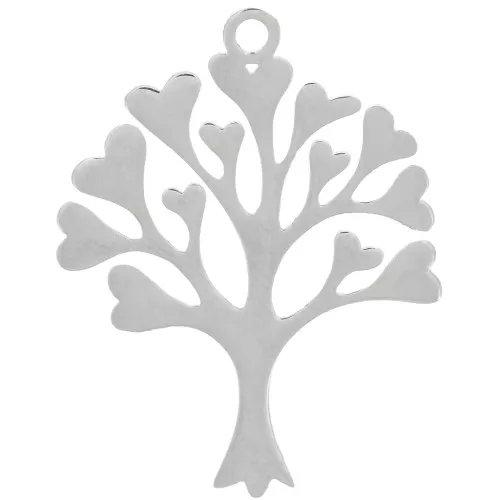 Pendente dell'Albero della Vita 32x25 mm - Acciaio inossidabile 304 x1