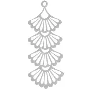 Pendente ventaglio multiplo 41x17 mm - Acciaio inox 304 x1