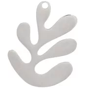 Pendente in corallo 25x20 mm - Acciaio inox 304 x1