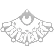 Pendente ventaglio 26x37 mm - Acciaio inox 304 x1