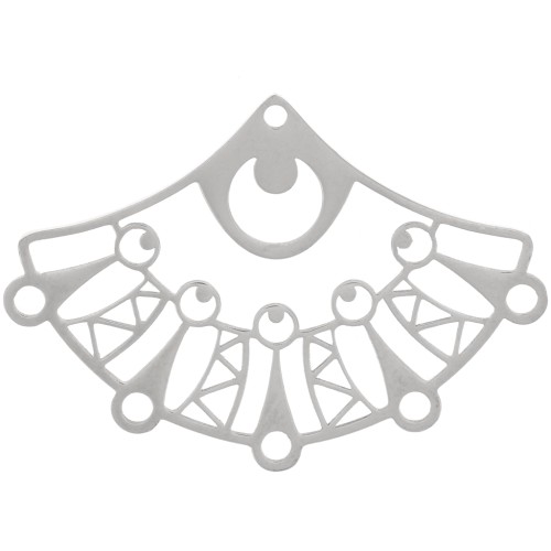 Pendente ventaglio 26x37 mm - Acciaio inox 304 x1