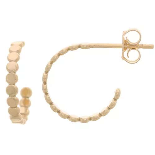 Orecchini a cerchio aperti mini da 12 mm Gold filled x2