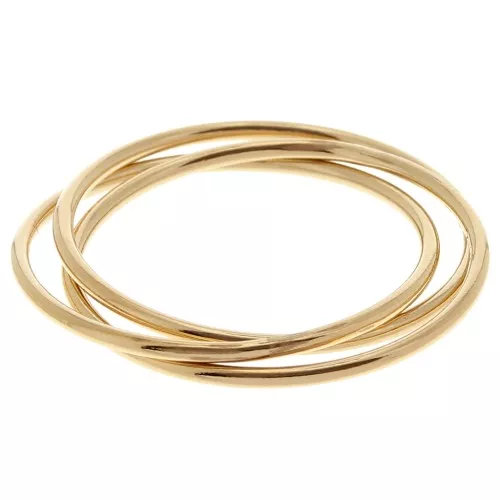 Anello 3 anelli intrecciati - Misura 54 - Gold filled x1