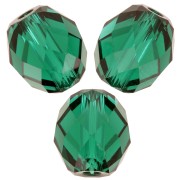 Olives Briolettes PureCrystal 5044 perles olives 5x4 mm - Emerald x1|raw }}