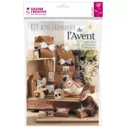 Calendario dell'Avvento fai da te - 24 cubi da decorare x1