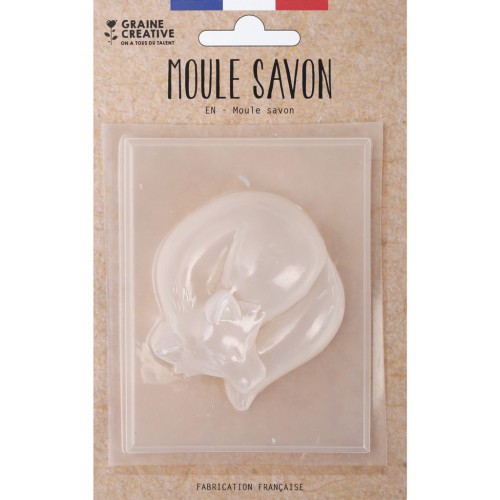 Stampo per sapone - Fox 7x6 cm - Trasparente x1