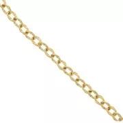 Catena da 7,4 mm - Acciaio inossidabile 304L -dorato x98cm