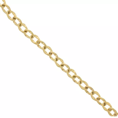 Catena da 7,4 mm - Acciaio inossidabile 304L -dorato x98cm