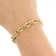 Catena da 7,4 mm - Acciaio inossidabile 304L -dorato x98cm