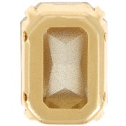 Cristallo incastonato Aurora A4627 Octagon 18x13 mm - Dorato - Crystal x1