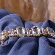 Cristallo incastonato Aurora A4627 Octagon 18x13 mm - Dorato - Crystal x1