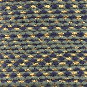 Cordoncino di cotone intrecciato e filo metallico 1,5 mm - Khaki - Blu scuro - Oro x1m|raw }}