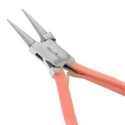 Pinza rotonda 14,5 cm by Perles and Co - Satin Touch Coral x1