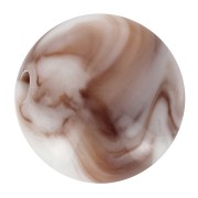 Perline acriliche rotonde da 10 mm - Bianco marmorizzato - Marrone x15|raw }}