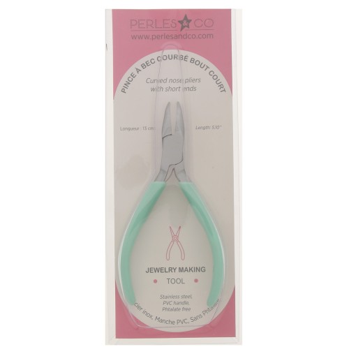 Pinza con punta piegata e molla 13 cm by Perles and Co- Menta x1
