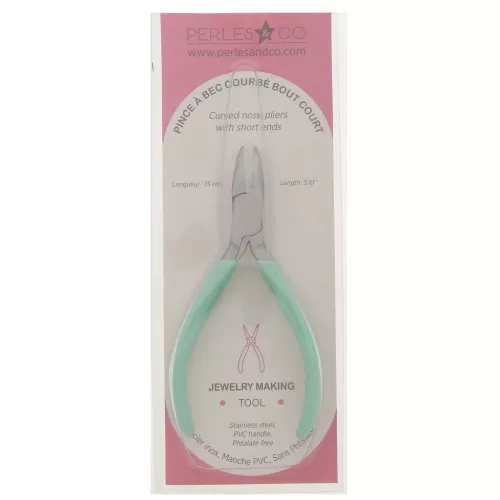 Pinza con punta piegata e molla 13 cm by Perles and Co- Menta x1