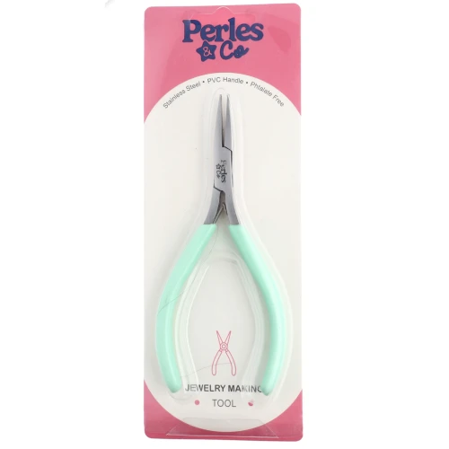 Pinza piatta con molla 13 cm by Perles and Co - Menta x1