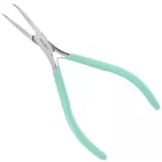 Pinza punte angolate con molla 13 cm By Perles and Co - Menta x1
