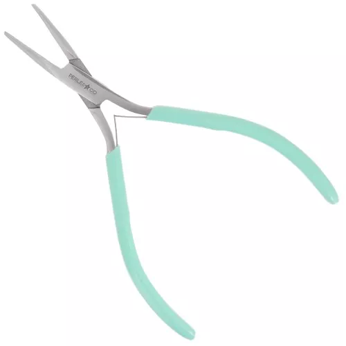 Pinza piatta punte rotonde con molla 13 cm by Perles and Co - Menta