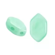 Perle di vetro Paros® by Puca® 7x4 mm - Verde Acqua Opale x10g