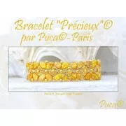 Perle di vetro Paros® by Puca® 7x4 mm - Travertino verde acqua opale x10g