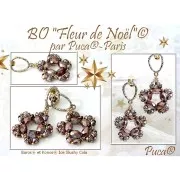 Perle in vetro Baros® par Puca® 6x5mm Ice Slushy Strawberry x10g