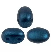Perle di vetro Samos® by Puca® 7x5 mm - Blu acqua scintillante x10g