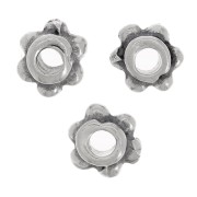 Perle tonde effetto fiore 5 mm - Argento antico x10|raw }}