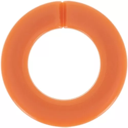 Maglia rotonda piatta in acrilico 31,5 mm - Arancione bruciato x1