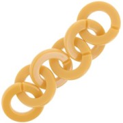 Maglia rotonda piatta in acrilico 31,5 mm - Arancione bruciato x1