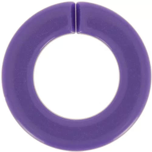 Maglia rotonda piatta in acrilico 31,5 mm - Viola scuro x1