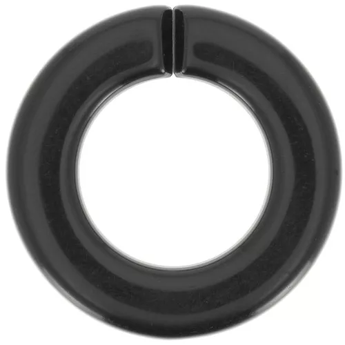 Maglia rotonda piatta in acrilico 31,5 mm - Nero x1