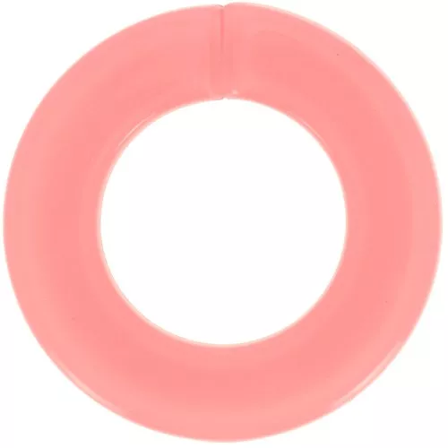 Maglia acrilica rotonda piatta 31,5 mm - Pompelmo x1