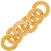 Maglia piatta rotonda in acrilico trasparente 31,5 mm - Stampa leopardo - Marrone - Beige