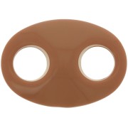 Maglia in acrilico a forma di chicco di caffè 32x23 mm - Cammello x1|raw }}