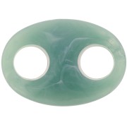 Maglia in acrilico Chicco di caffè 32x23 mm - Marmo verde acqua x1