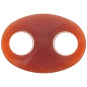 Maglia in acrilico Chicco di caffè 32x23 mm - Terracotta marmorizzata x1|raw }}