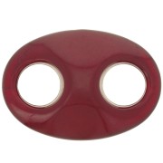 Maglia in acrilico di caffè in acrilico 32x23 mm - Bordeaux x1