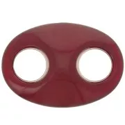 Maglia in acrilico di caffè in acrilico 32x23 mm - Bordeaux x1