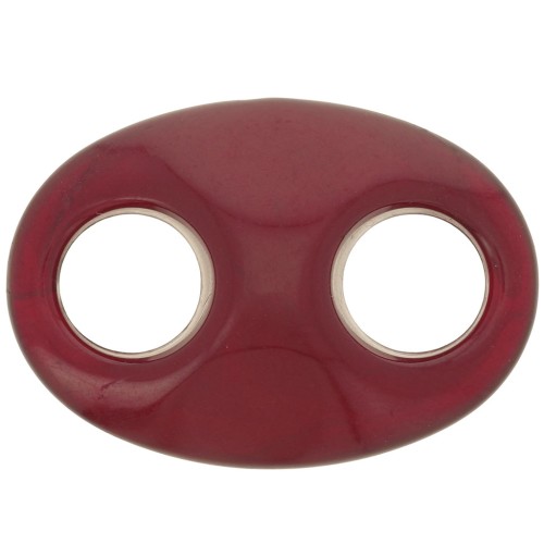 Maglia in acrilico di caffè in acrilico 32x23 mm - Bordeaux x1