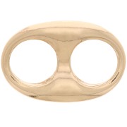 Distanziatore a chicco di caffè 22x14,5 mm -dorato x1