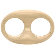 Distanziatore chicco di caffè 22x14,5 mm - dorato mat x1