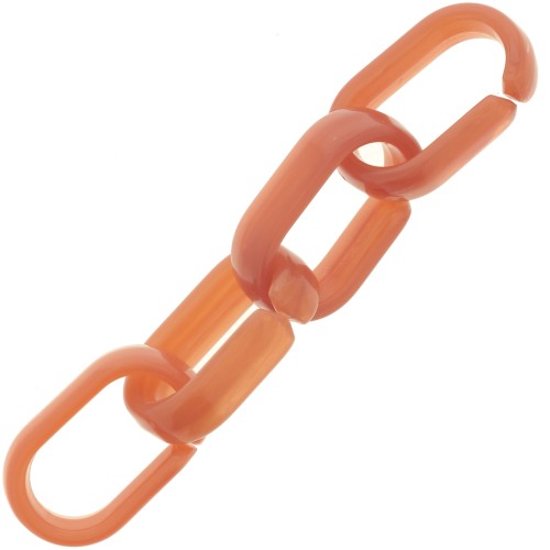 Maglia acrilica ovale 19x12 mm - Terracotta x1