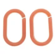 Maglia acrilica ovale 19x12 mm - Terracotta x1